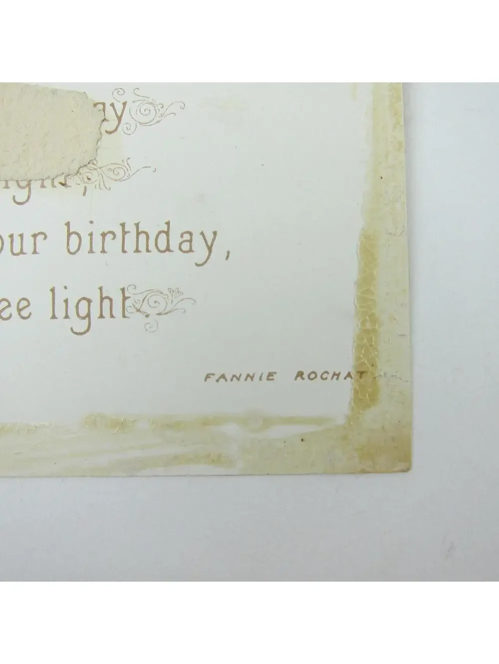 Victorian Birthday Greeting Card Red Barberry Branch Raphael Tuck & Sons Antique